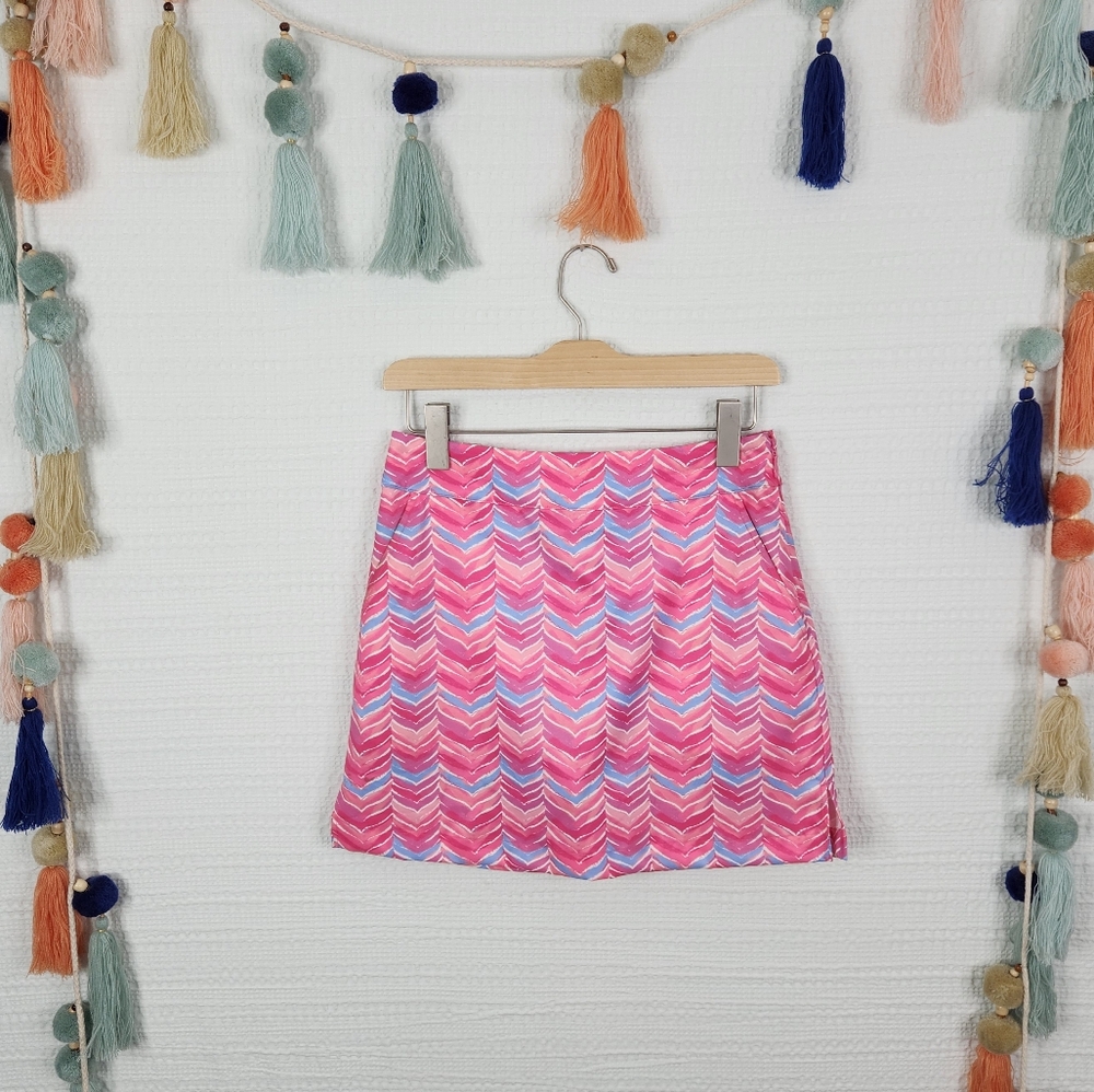 Vineyard Vines Pink Whale Tail Golf Skort